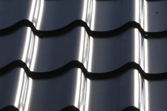 Tegelformad takpanna av stålplåt Mera Tak